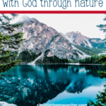 Finding God through nature is a beautiful way to connect with God because all creation testifies to the glory of God. Includes a section on what we can learn about God from creation. #Sacredpathways #Bible #Jesus