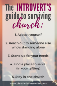 How to enjoy church as an introvert #introvert #church #christianmom