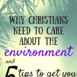 Environmental awareness is important for Christians! 5 tips to get you started.