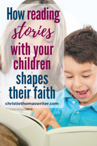 Raising Christian kids isn't always easy, but they can grow in Christian faith through stories and fiction books, just as much as through Bible studies. #children'sbooks #Christianparenting #familydiscipleship #familyfaith #hopegrownfaith