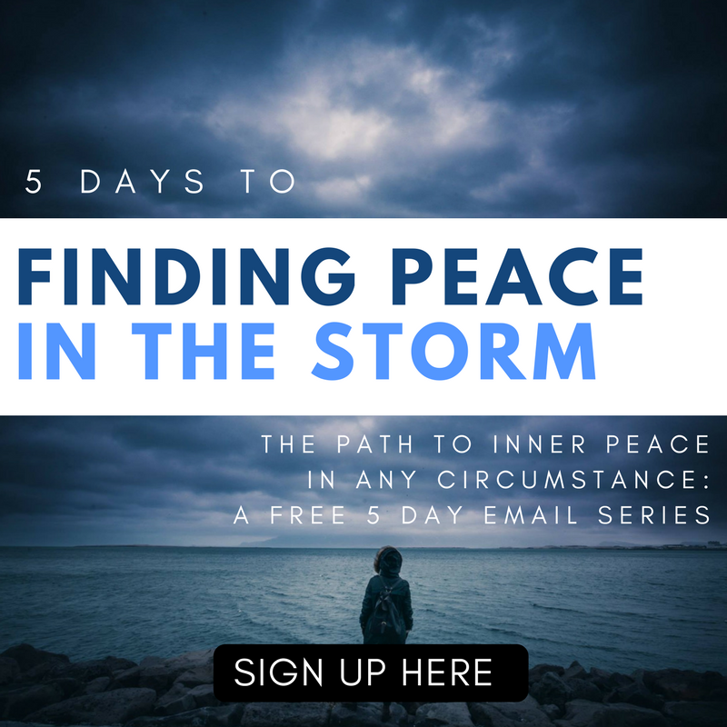 Find peace in your storm