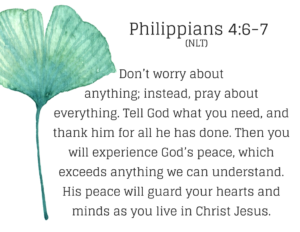 Do not be afraid verses: Philippians 4:7-8