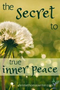 The secret to true inner peace