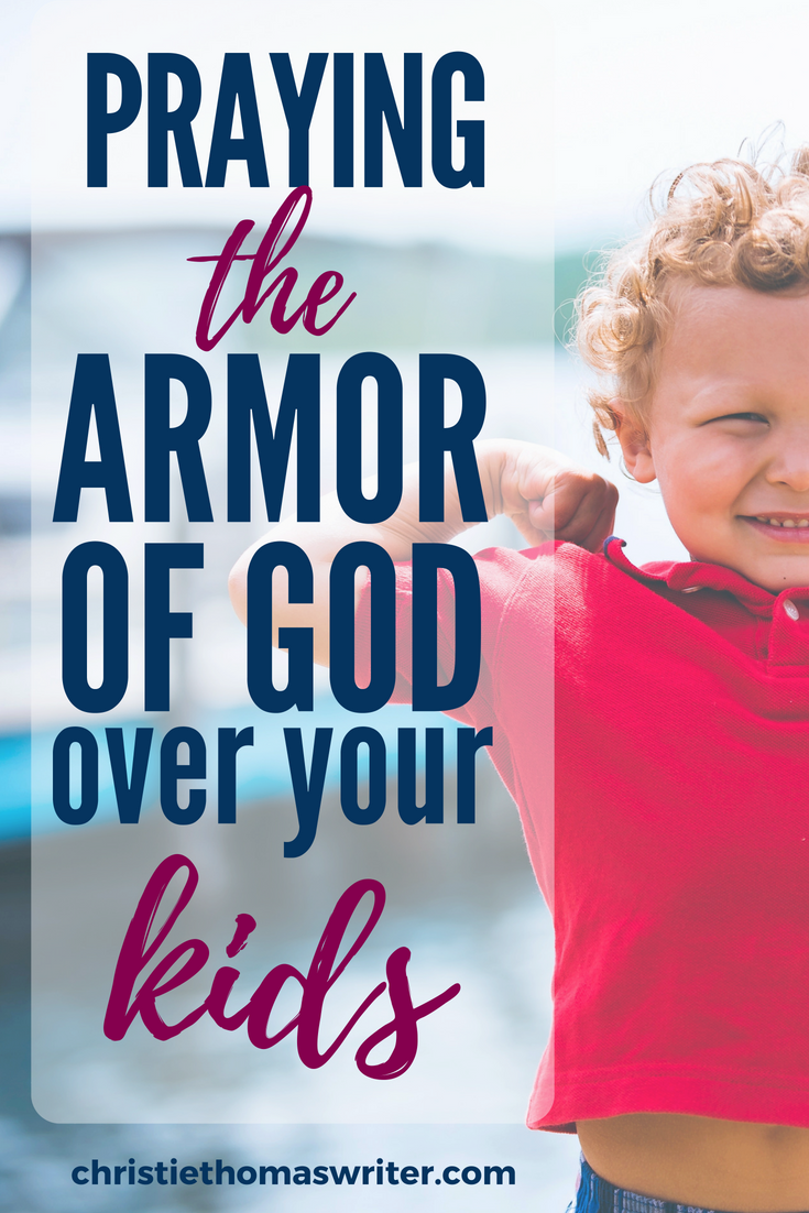 A printable prayer journal to pray the armor of God over your kids. Includes a poster, 6 specific prayers, and 31 days of prayers and Scripture study through the book of Ephesians. #armorofGod #Biblestudy #prayer #Christianmom #familydiscipleship