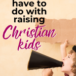Creating simple spiritual habits is the best way to help your family grow spiritually. There are many healthy habits for spiritual growth to choose from - simply choose one and use your new understanding of the brain science behind habits to implement it into your family faith. You can raise Christian kids without spending every second talking about God! #familyfaith #Christianparenting #spiritualhabits