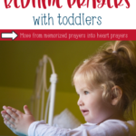 4 tips for meaningful bedtime prayer for toddlers, using Scripture verses from the Bible. These short prayers for children will help with simple night prayer. | Nap time prayer for preschoolers | Prayer points for children #prayer #familydiscipleship #faithathome #Jesus