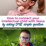 Helping your intellectual child (or smart child) grow in faith through their interests. Includes a review of the Radical book for kids by George Thornton #Christianparenting #kidlit #booksforsmartkids