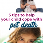 When your pet dies, learn how to help a child deal with pet death | How to help a child grieve a pet. | Pet loss memorial ideas | Christian picture book about grief and loss | Quinn Says Goodbye by Christie Thomas #kidlit #Christianparenting #grief