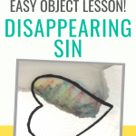 A simple object lesson for Sunday school or kids church, or for children's sermons on repentance and forgiveness. Object lesson on faith and the forgiveness offered by Jesus Christ. #Christianparenting #kidmin #objectlesson