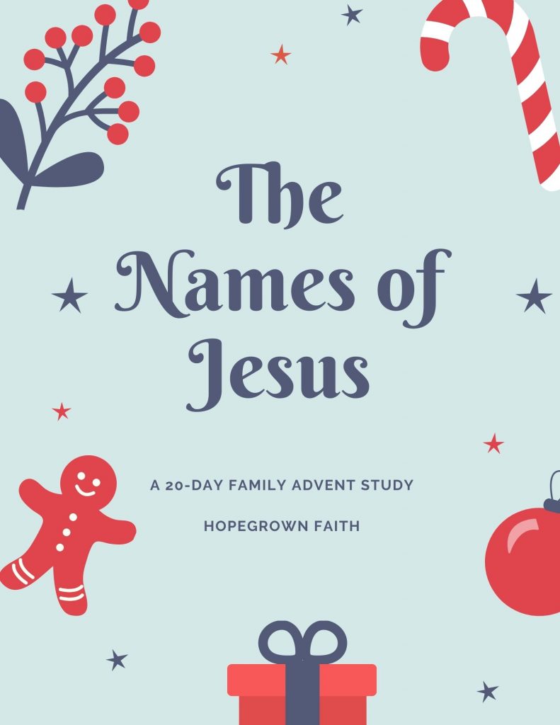 Names of Jesus, Advent Family Bible Study