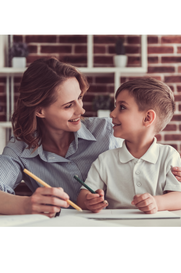 mother son prayer journal - mother and son journaling together