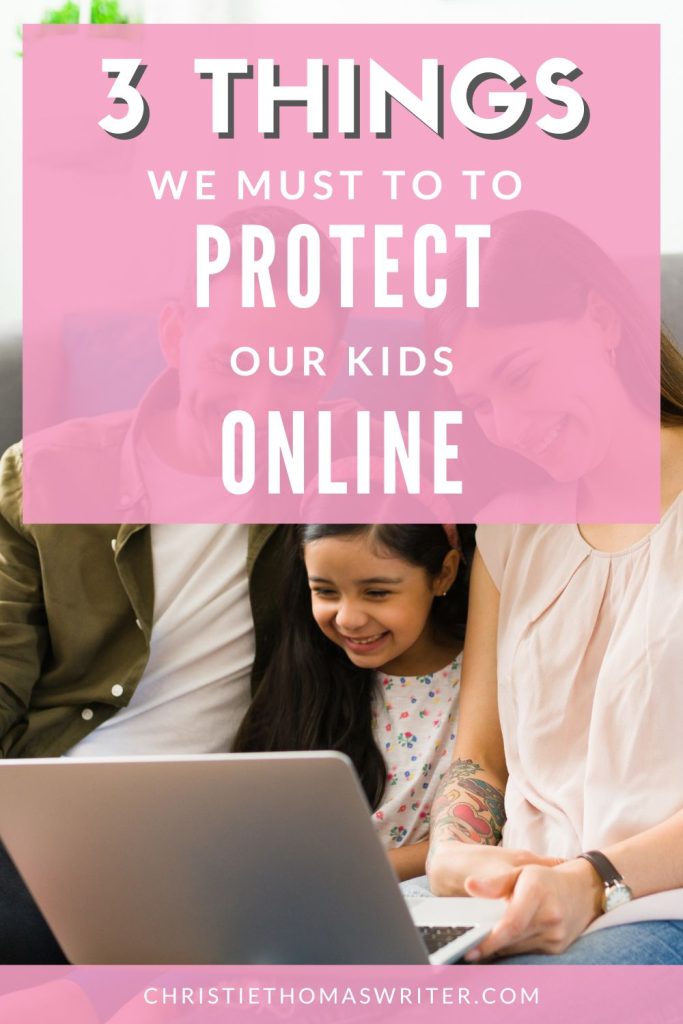 protect kids online - pin image