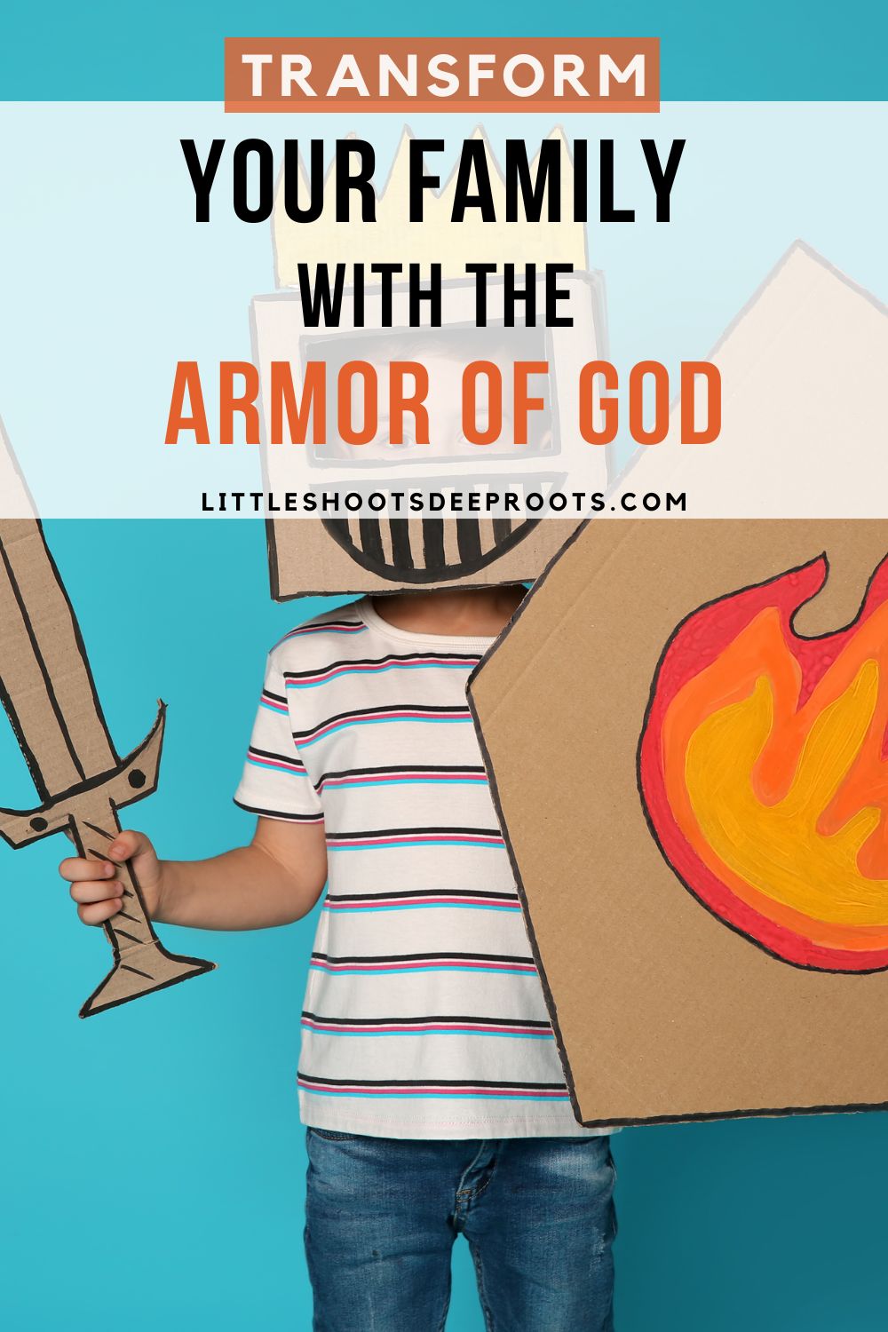 How to transform your family with the armor of God. Includes a printable family Bible study to help your kids learn how to wear the armor of God. Includes a poster, 6 specific prayers, and 30 days of prayers and Scripture study through the book of Ephesians. #armorofGod #Biblestudy #prayer #Christianmom #familydiscipleship